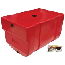 Dynaplas Water Tank, Red Plastic With Stainless Steel Tap - 60 Litre
